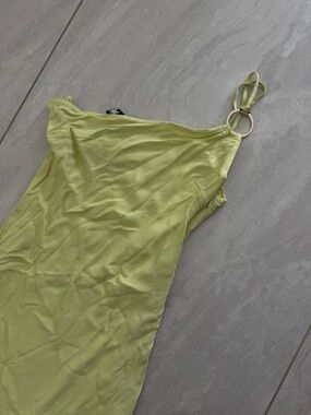 Forever 21 Lime Green Maxi Dress with Ring Strap